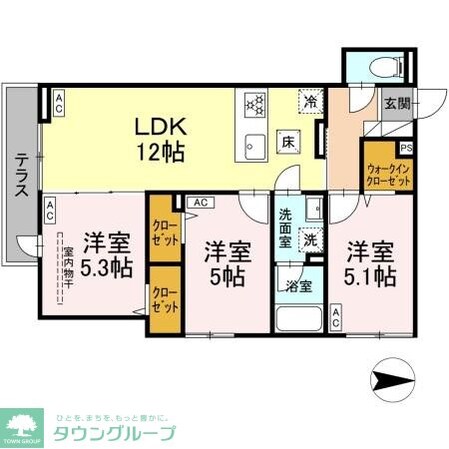 セレスティア西新井IIの物件間取画像
